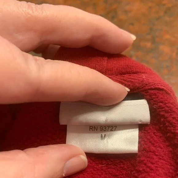 Coors Light red full zip up Hoodie M Sweatshirt Jacket Coors appliqué detail - Picture 5 of 6